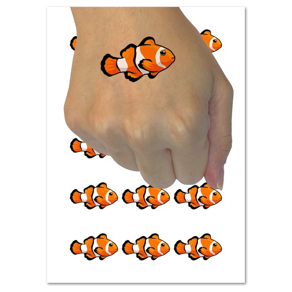 Clownfish Clown Fish Temporary Tattoo Water Resistant Fake Body Art