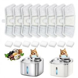 Cat Water Fountain Filters for Oneisall PW04 3.5L Wireless Stainless Steel