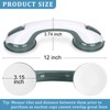 2-Pack Shower Handle Safety Grab Bars with Suction Cups for