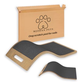 Mjodan Pets Dog Nail Scratch Board - Dog Training Tools, Dog Nail File Toy, scracth pad for Dogs with Treats, Dog Nails Trimming, Dog Nail Filer, Dog self Scratcher, Dog toenail Clippers.
