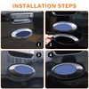 DIYUCAR ABS Plastic Car Rear Badge Ring Logo Frame Cover