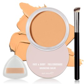 QIUFSSE Under Eye Concealer for Dark Circles Color Correcting,Pro Concealer Full Coverage Tattoo Cover up Makeup,Long-lasting Corrector de Ojeras (06 Sun Kissed)