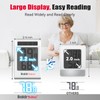 BaldrTherm 2.2'' Digital Thermometer and Hygrometer Meter, Solar-Powered Indoor Temperature
