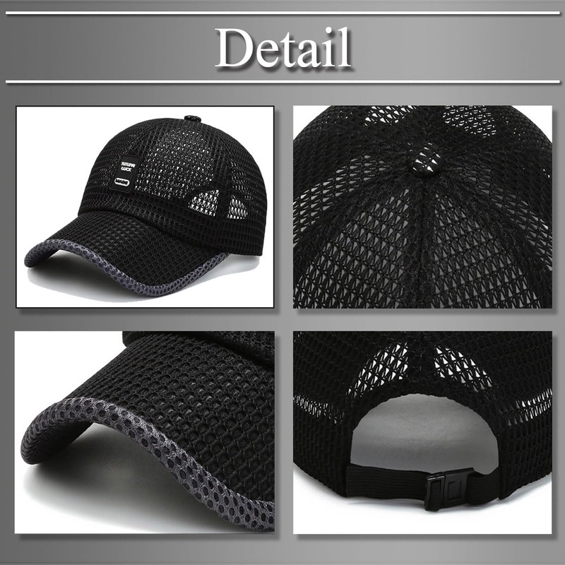 Buzz Selection CAP255 Mesh, Lightweight, Quick Drying, Cap, Hat, Golf,