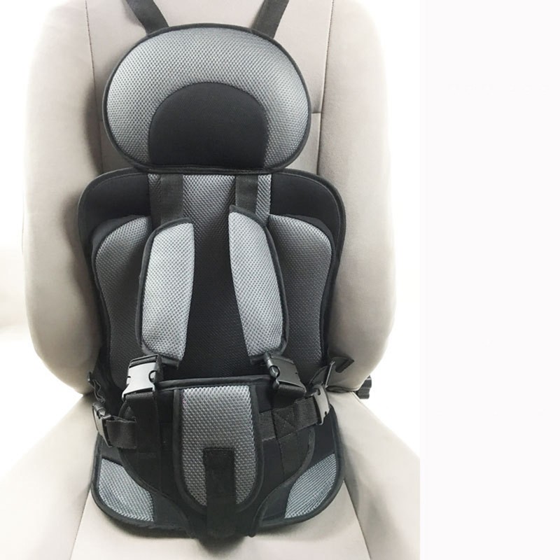 Children Safety Seat Simple Car Portable Seat Foldable Adjustable Strap