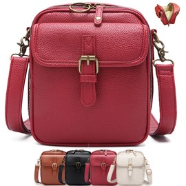 Crossbody Bags for Women Anti Theft, Vintage Faux Leather Travel Purses Small Shoulder Sling Messenger Bag, Large Capacity