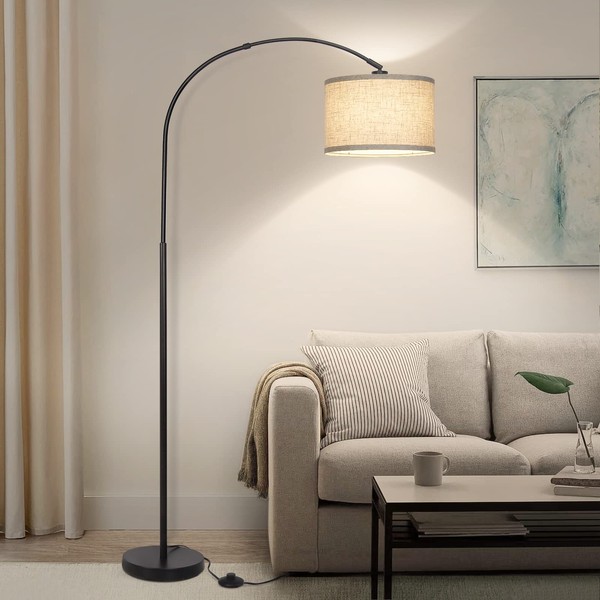 Arc Floor Lamps for Living Room, Modern Standing Lamp with