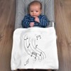 Azeeda 'Love Of Music' Cotton Baby Blanket/Shawl (BY00040142)