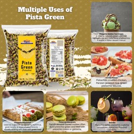 Rani Pista (Pistachio) Green 7oz (200g) ~ All Natural | Gluten Friendly | Vegan | NON-GMO | Kosher | No Salt or fillers | Indian Origin