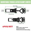 MiJunHD Adjustable Toggle Clamps, 2Pcs Quick Release Metal Pull Latch,