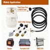 CALPOSE 12 FT Propane Extension Hose with Gauge, Propane Hose
