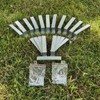 Fence Panel Security Bracket Set (20 Pack) Galvanized Steel Post