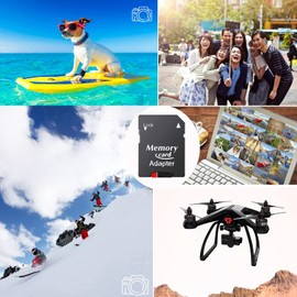 Micro Card Memory Card 512GB UHS-I Full HD Video Recording File Transfer IP67 Waterproof Compatible with Mobile Devices