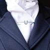 Equetech Traditional Horseshoe Stock Pin - Equestrian - Silver