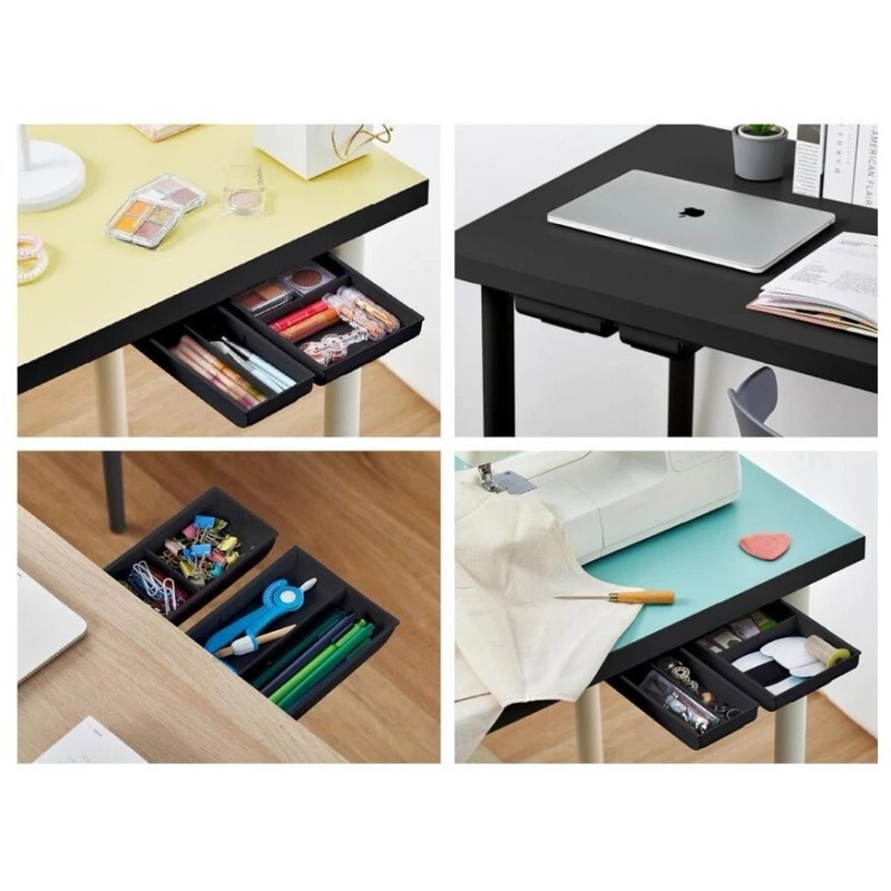 Konnect Under Desk Drawer, Self-Adhesive Slide Out Storage Organizer wi