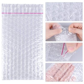 50 Pack Bubble Out Bags Wrap Bubble Pouches Shipping Mailers Protective Self-Seal Bubble Packaging Bags Double Walled Cushioning Bags Thickening Shockproof Foam Bags for Shipping,Storage&Moving,3"x5"