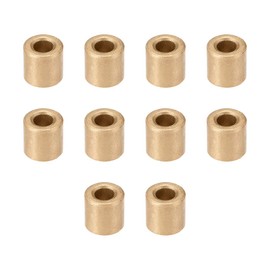 sourcing map Bearing Sleeve 4mm Bore x 8mm OD x 8mm Length Self-Lubricating Sintered Bronze Bushings 10pcs