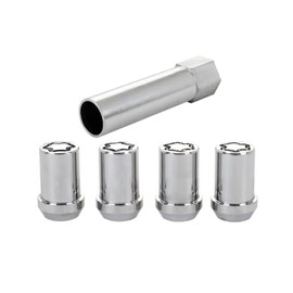 McGard For Lexus SC430 2002-2010 Wheel Lock Nut Set | Chrome Finish | M12 by 1.5 Thread | 13/16 Hex | 1.24 Inches Overall Length | Cone Seat Nut | Set of 4 Locks and 1 Key