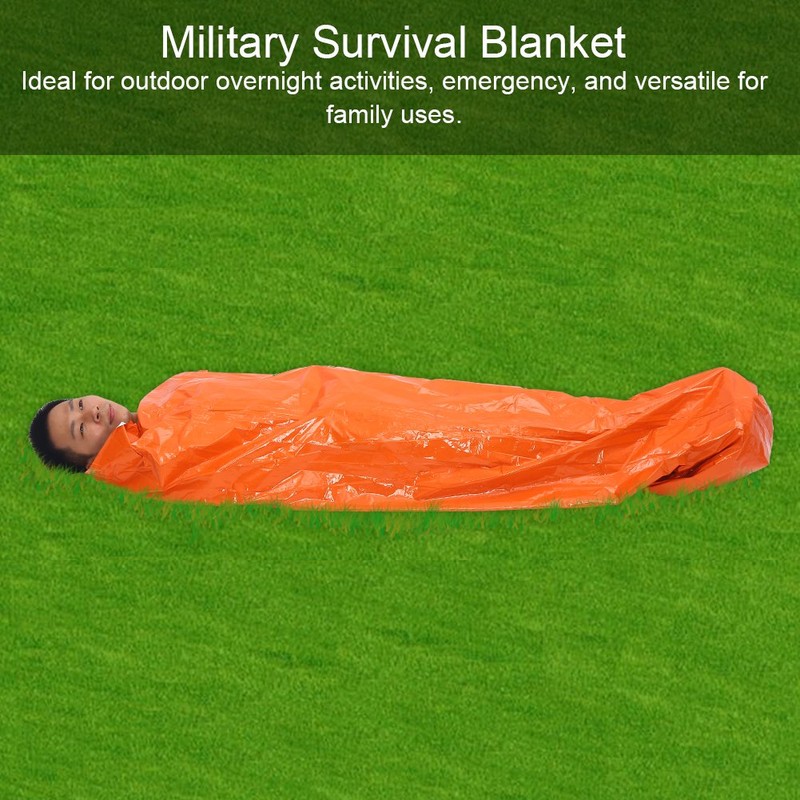 Foil Blankets,Emergency Blanket Waterproof Mylar Thermal Tent Foldable Military Rescue
