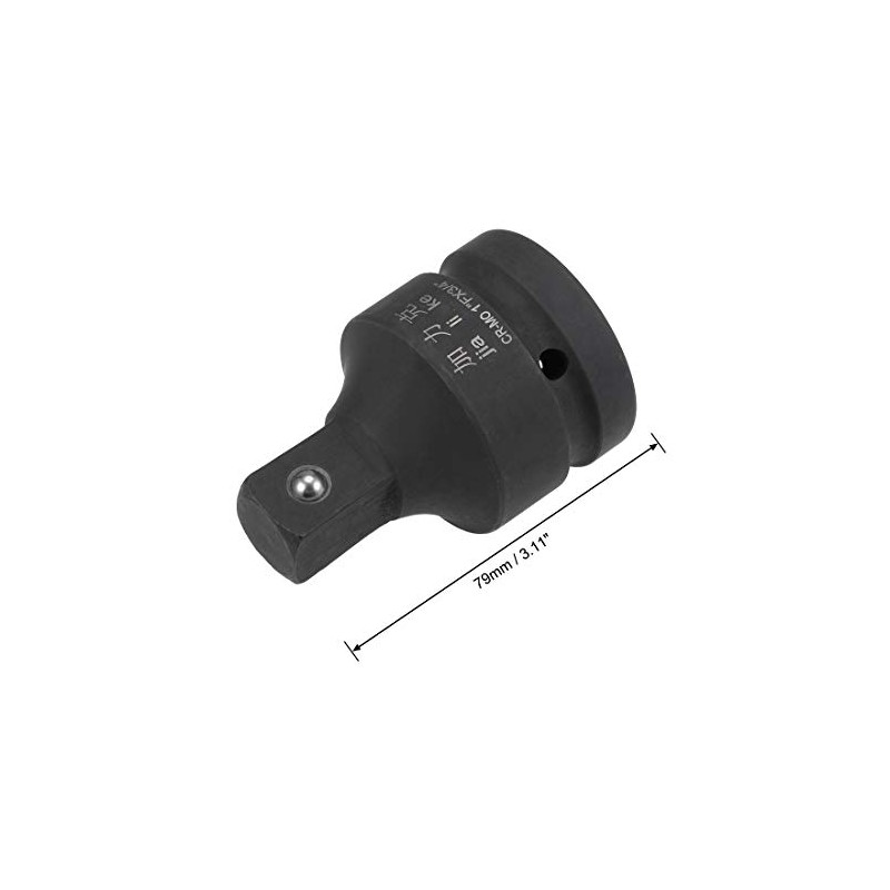 sourcing map 1" Drive (Female) x 3/4" (Male) Impact Socket