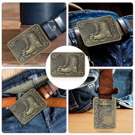 Belt Buckles Men Belt Buckle - Cowboy Belt Buckle | Western Belt Buckle Mens Belt Buckle, Western Belt Buckles for Men & Big Belt Buckles for Women Cowboy Belt Buckles for Men Women Boys Girls Cowgirl
