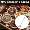 6pcs Tiny Stainless Steel Spoons, 3x0.6 Inch Mini Condiment Spoons