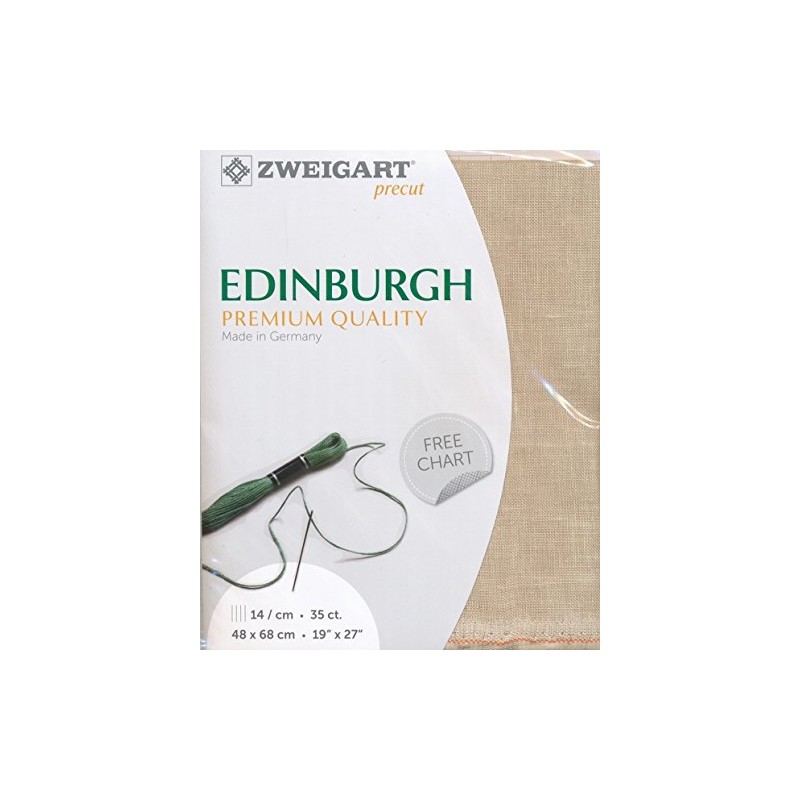 Zweigart Ramo Art PRECUT Edimburgo col.309 Tessuto Taglio, 48 x