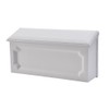 Gibraltar Mailboxes Windsor Small Capacity Rust-Proof Plastic White, Wall-Mount Mailbox,