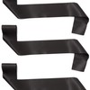 Blank Customizable Satin Sash (8 Pack), Black