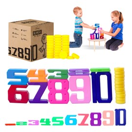 Skoolzy 44 Pc Counting Coins & Learning Set – Montessori Math Development Kit for 18 Months+