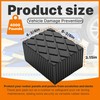 Yudylg 4 Pack 6-3/8" x 4-3/4" x 3.15" Solid Rubber