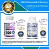 Maac10 Trans-resveratrol 500mg + Bioperine 10mg 60 Cáps Sabor Sin