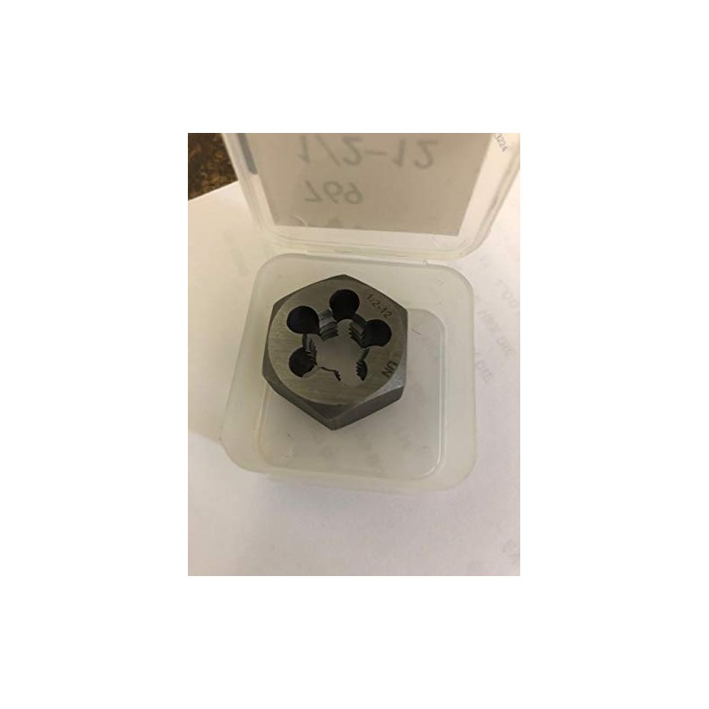 Drill America 1/2"-12 Carbon Steel Hex Rethreading Die, DWT Series