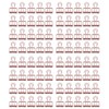 19mm 80pcs Binder Clips Strong Clamping Force Metal Hollow Tail