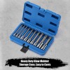 10PC XZN Triple Square 12 Point Spline Bit Socket Set