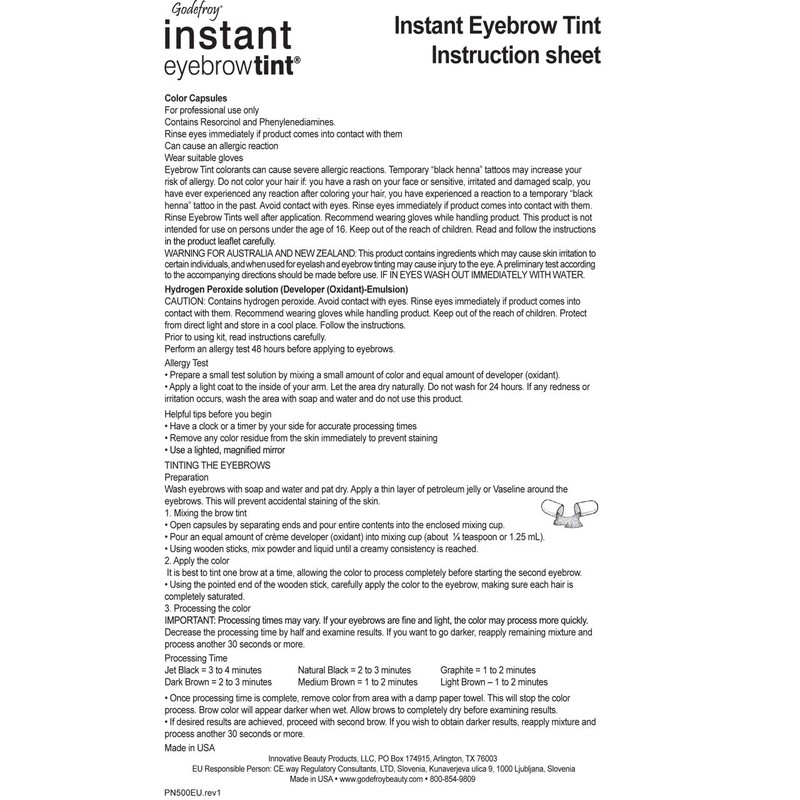 Godefroy Graphite Instant Eyebrow Tint