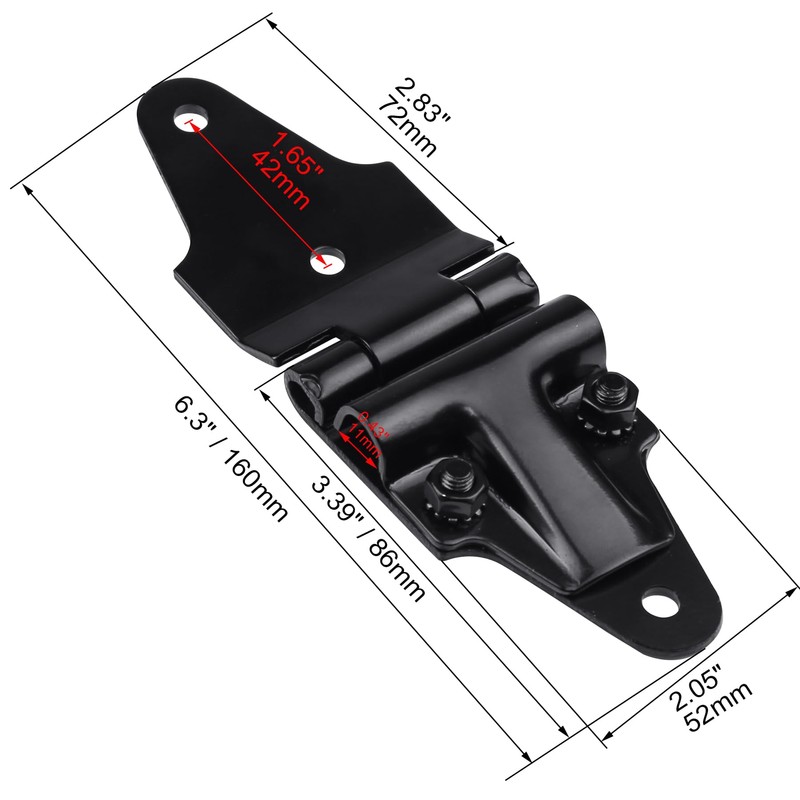 Ypzxola Roll Up Door End Hinge with Nylon Roller for