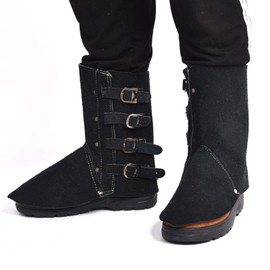 Operitacx Welding Boots, Leather Welding Foot Cover, Welding Shoe Cover Welder Working Feet Protector Booties for Welding Protection Shoe Cover