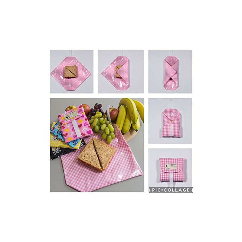 The Wrapper, Re Wrap It Sandwich Bags, Quarter inch Blue