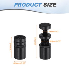 MECCANIXITY Graphics Card GPU Support Bracket, GPU Stand Holder Magnetic Base 27-50mm Adjustable Height Brace for Desktop Video Card, Aluminum Alloy Black