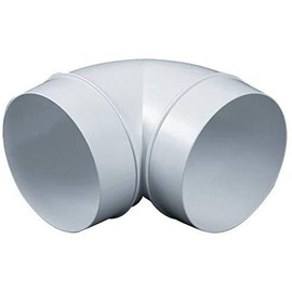 Ducting Pipe 90 Degree Elbow Hose Ventilation Round Tube Bend Connector (4 inch)