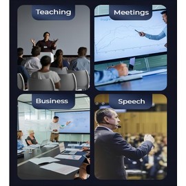 [M Monoie] Wireless Presenter Remote with Red Laser Pointer - Plug and Play USB-C/USB Receiver, 300 ft. Range, Loss Proof Design, and Tactile Buttons for PowerPoint/Keynote, Classroom, Conference Room