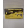 Unbranded 11Pcs Hole Saw Kit Durable Carbon Steel Metal Circle