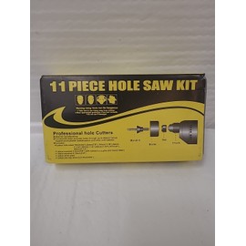 Unbranded 11Pcs Hole Saw Kit Durable Carbon Steel Metal Circle Power Drill Hole Cutter