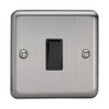 Varilight XS1B Rocker Switches 1 Gang Black,86x86x25mm
