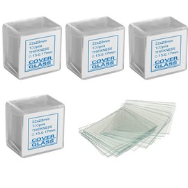 WANGCL 400 PCS Microscope Cover slips For Biological Education Student Laboratories -22mmx22mm