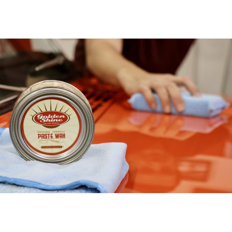 Golden Shine Carnauba Paste Wax for Shine and Protection, 7