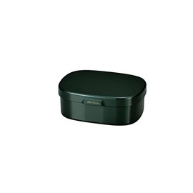Tatsumiya 303452 Quick Washable Lunch Box, Medium, 20.1 fl oz (600 ml), Dark Green, Tsururin, Made in Japan