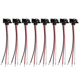 8x Truck Trailer Molded 3 Prong Pigtail Harness Stop Turn Tail Brake Backup Light