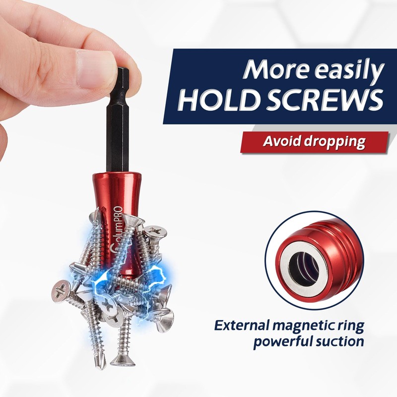 ColumPRO Double Strong Magnetic Bit Holder Set for Countersinking |